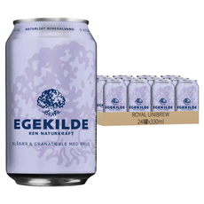 Egekilde 伊克萊 零卡無糖 藍莓石榴 香氛氣泡礦泉水 x 24罐, 330ml