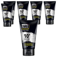 MEN'S Biore抗黑頭粉刺洗面乳，有效清潔臉部健康透亮，告別老廢角質, 100g, 6條