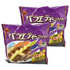 BOURBON 北日本 6種類綜合餅乾, 牛奶軟餅乾 6包 + 阿爾夫特 6包 + 白奶油風味 6包 + 可可奶油風味 8包 + 巧克力風味 6包 + 咖啡風味 6包, 2袋