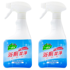 一滴淨 浴廁潔淨清潔劑 500ml 輕鬆去除霉斑、水垢及皂垢, 2罐