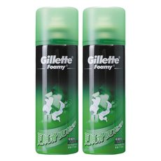 Gillette 吉列 刮鬍泡 檸檬味, 刮鬍時更順滑 泡沫豐富, 210g, 2瓶