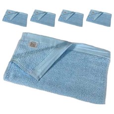 LIFE 來福牌 簡單素色毛巾 HS0526 76 x 33cm 中藍色, 5條