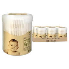 NATURE LOVE MERE 新生兒棉花棒 300支, 9盒