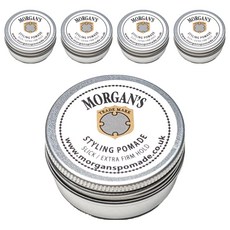 Morgan's Pomade 摩根氏 白標 超強力定型水洗髮油, 15g, 5個