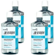 Smiling 百齡 護牙周到漱口水 長效清新, 750ml, 4瓶