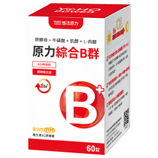 悠活原力 原力綜合維生素B群緩釋膜衣錠, 1罐, 60顆