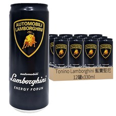 Lamborghini 藍寶堅尼 福潤 能量風味飲料 330ml, 12罐