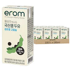 erom 高鈣黑豆豆奶 含200mg的鈣 , 190ml, 100入