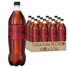 Coca-Cola 可口可樂 ZERO SUGAR 無糖, 1.25L, 12瓶