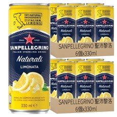 SANPELLEGRINO 聖沛黎洛 氣泡水果飲料 檸檬口味, 330ml, 12個