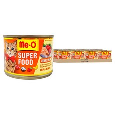 Me-O 咪歐 成貓超級主食罐, 雞肉 + 鮭鮪魚口味, 170g, 48罐