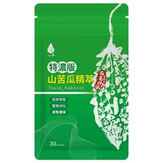 Tsuie 日濢 特濃版山苦瓜精萃 30顆，花蓮4號山苦瓜，窈窕有型、幫助消化、調整體質, 560mg, 1包