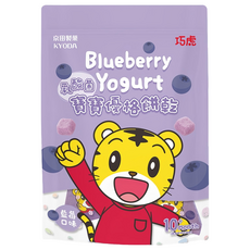 KYODA 京田製菓 巧虎寶寶乳酸菌優格餅乾, 藍莓, 26g, 1袋