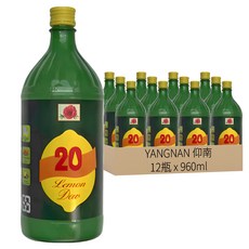 YANGNAN 仰南 紅花牌 檸檬果露, 12瓶, 960ml