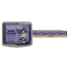 Sanrio 三麗鷗 超細滑竹炭牙線棒 Kuromi 酷洛米, 220支, 36盒