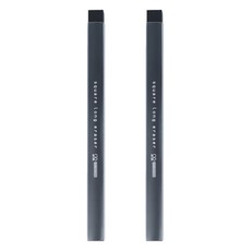 sun-star square long eraser大小角度方形長條橡皮擦 PVC塑膠 筆型設計 日本製, 炭墨黑, 2個