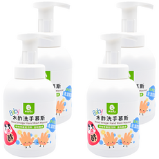 DAWOKO 木酢達人 植物萃取精油洗手慕斯 起泡劑 溫和親膚, 340g, 4瓶