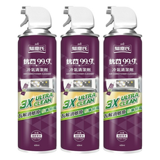 驅塵氏 冷氣清潔劑 清新草本, 420ml, 3瓶