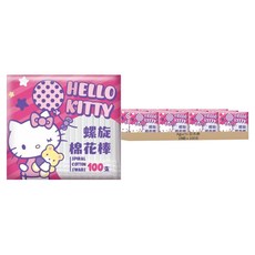 Hello Kitty 螺旋棉花棒, 100支, 18組