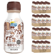 [箱裝]milk 台東初鹿 醇厚可可牛乳, 235ml, 72入