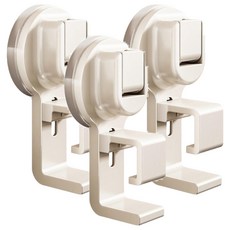 葉子小舖 吸盤臉盆掛勾, 3個, 白色