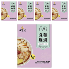 大甲佳旭 御皇苑 麻薑雞湯麵, 含雞肉調理包、酒包, 426g, 5盒