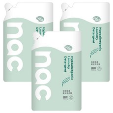 nac nac 低敏親膚嬰兒洗衣精, 3個, 1.1L