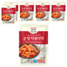 JONGGA 宗家府 年糕條, 有嚼勁爽美細緻的口感, 軟糯香滑, 適合火鍋與家常菜, 500g, 6包