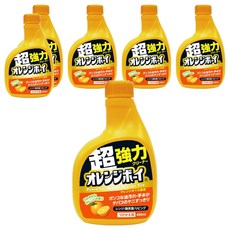 第一石鹼 柑橘男孩萬用清潔噴霧補充罐，含橙油 強力去除油污 400ml, 6瓶