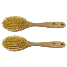 Braun Wettberg 德國製 HOME SPA沐浴清潔刷 原木握把 柔軟豚鬃, 單色, 1支, 2支