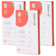 LORENZ 天然蔬果泥 寵物用 Set 8入, 高纖維，支持消化系統健康, 紅薯蘋果, 120g, 3盒