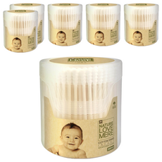 NATURE LOVE MERE 幼兒棉花棒 外用, 200入, 6盒