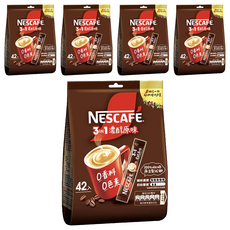NESCAFE 雀巢咖啡 三合一 濃醇原味, 15g, 42包, 5袋