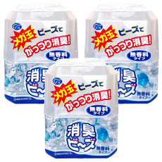 Lion Chemical 獅子化學 AQUAREFRE 大型除臭晶球 無香, 320g, 3盒