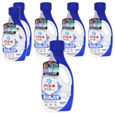 ARIEL 日本原裝進口 柔軟香氛抗菌洗衣精/超濃縮抗菌 深藍淨白, 700g, 6瓶