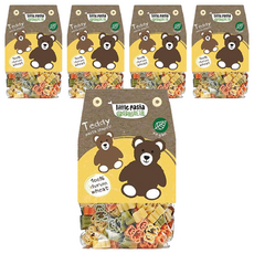 Little Pasta 小小帕斯達 泰迪熊造型義大利麵 100%杜蘭小麥粉製成, 250g, 5包