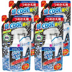 Hakugen 白元 衣物涼感噴霧EX 補充包, 薄荷, 280ml, 4包