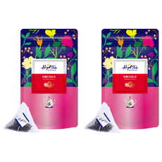 High Tea 伂橙 鮮纖草莓紅茶 3g*12包*2袋 - 美國加州草莓 冷凍乾燥 三角茶包