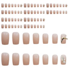 Paula's Nail 寶拉美甲 星月蝴蝶貓眼美甲貼片, CP89015(長款), 6入