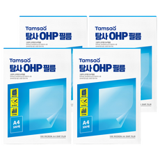 Tamsaa OHP 投影膠片 100張, A4, 4個