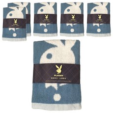 PLAYBOY 閃爍星空毛巾 精梳棉, 靛藍, 6個
