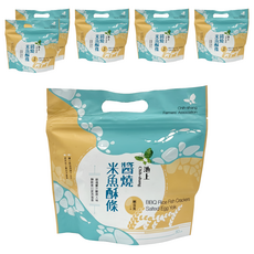 池上鄉農會 醬燒米魚酥條 鹹蛋黃口味 (80g/包) 台灣伴手禮, 6包