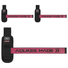 AOLIKES 奧力克斯 舉重助力帶 男女通用 均碼可調節, 40 x 18cm, 玫紅色, 3件