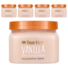 Tree Hut 樹上小屋 乳油木蜜糖身體磨砂膏 Vanilla 510g, 5件