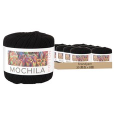 brandyarn Mochila 棉質編織線, 8個, 39 黑色