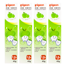 pigeon 貝親 兒童牙膏 蘋果味, 45g, 4條