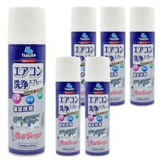 日本 TAMURA 免水洗冷氣清潔劑 520ml 輕鬆清潔、去除異味、抗菌, 6瓶