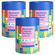 愛北鼻 英國kiddy color水洗彩色筆, 3入, 36色