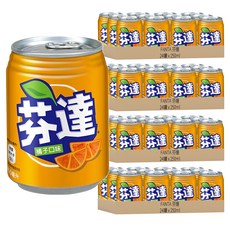 FANTA 芬達 橘子汽水, 250ml 易開罐, 96罐