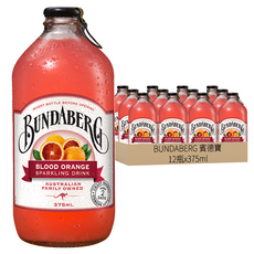BUNDABERG 賓德寶 柳橙風味氣泡飲 12瓶, 375ml